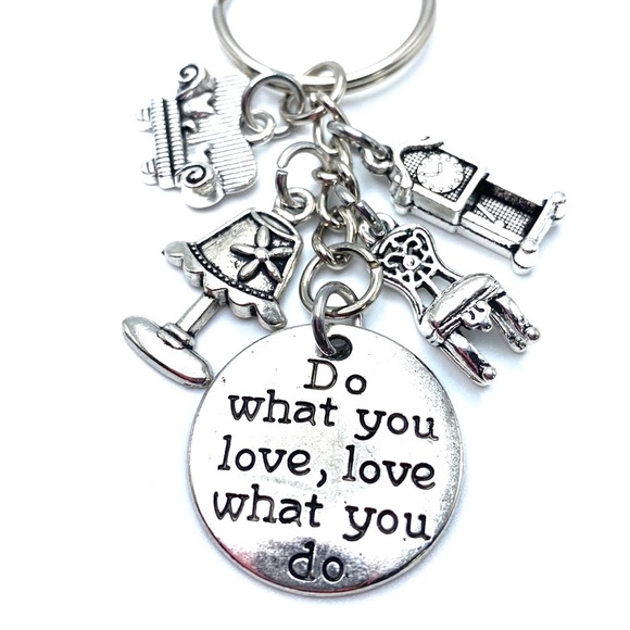 Interior Designer Keychain Bag Charm Do What You Love… - Picture 3 of 5